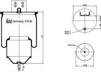 FEBI Bilstein 37636 - Soffietto, Sospensione pneumatica www.autoricambi360.it