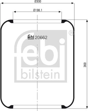 FEBI Bilstein 20662 - Soffietto, Sospensione pneumatica www.autoricambi360.it