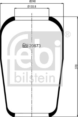 FEBI Bilstein 20673 - Soffietto, Sospensione pneumatica www.autoricambi360.it