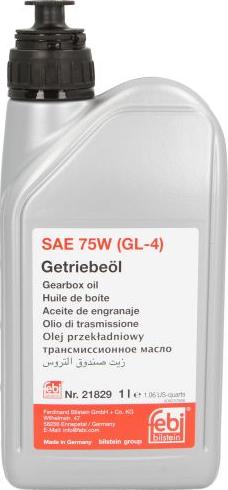 Febi Bilstein 21829 - Olio cambio www.autoricambi360.it