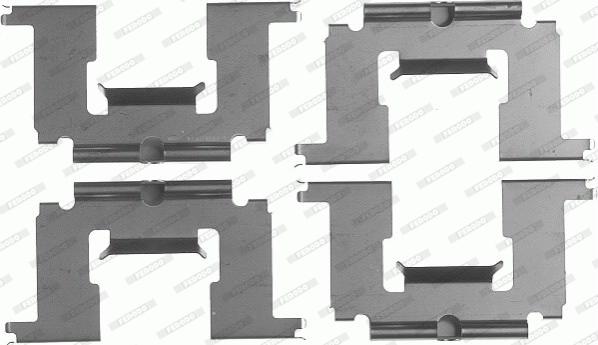 Ferodo FBA469 - Kit accessori, Pastiglia freno www.autoricambi360.it