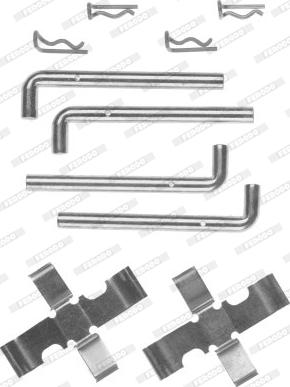 Ferodo FBA415 - Kit accessori, Pastiglia freno www.autoricambi360.it