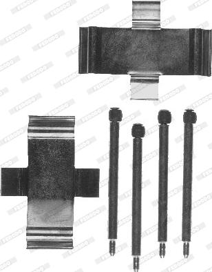 Ferodo FBA552 - Kit accessori, Pastiglia freno www.autoricambi360.it