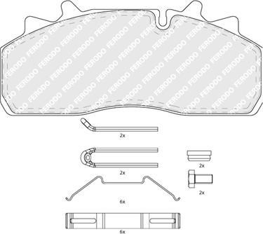Ferodo FCV4043B - Kit pastiglie freno, Freno a disco www.autoricambi360.it