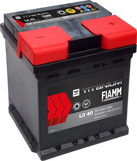 Fiamm L0 40 - Batteria avviamento www.autoricambi360.it