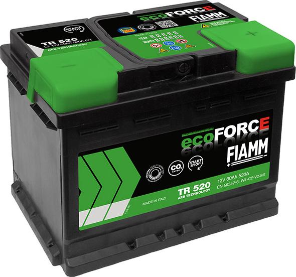Fiamm TR520 - Batteria avviamento www.autoricambi360.it