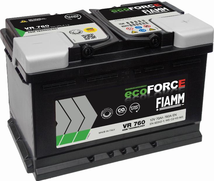 Fiamm VR760 - Batteria avviamento www.autoricambi360.it