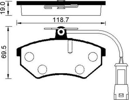 Japko 500083 - Kit pastiglie freno, Freno a disco www.autoricambi360.it