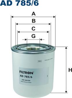 Filtron AD785/6 - Essiccatore aria, Imp. aria compressa www.autoricambi360.it