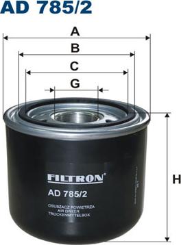 Filtron AD785/2 - Cartuccia essiccatore aria, Imp. aria compressa www.autoricambi360.it