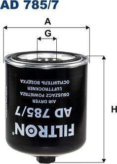 Filtron AD785/7 - Cartuccia essiccatore aria, Imp. aria compressa www.autoricambi360.it