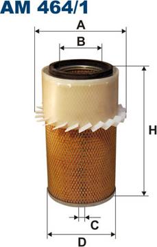 Filtron AM464/1 - Filtro aria www.autoricambi360.it