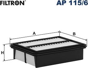 Filtron AP 115/6 - Filtro aria www.autoricambi360.it