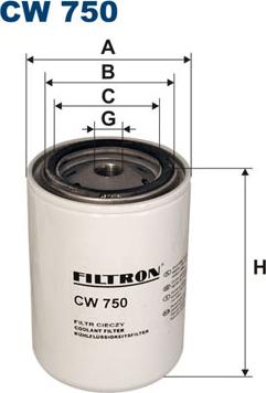 Filtron CW750 - Filtro refrigerante www.autoricambi360.it