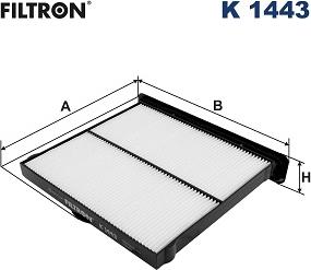Filtron K 1443 - Filtro, Aria abitacolo www.autoricambi360.it