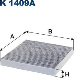 Filtron K 1409 - Filtro, Aria abitacolo www.autoricambi360.it