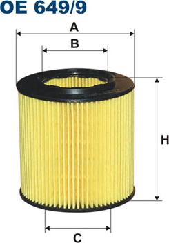 Filtron OE649/9 - Filtro olio www.autoricambi360.it