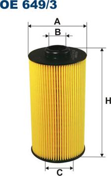 Filtron OE649/3 - Filtro olio www.autoricambi360.it
