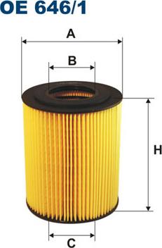 Filtron OE646/1 - Filtro olio www.autoricambi360.it