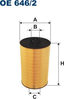 Filtron OE646/2 - Filtro olio www.autoricambi360.it