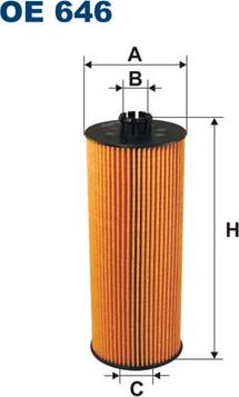 Filtron OE646 - Filtro olio www.autoricambi360.it