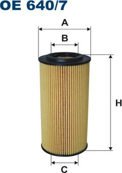 Filtron OE640/7 - Filtro olio www.autoricambi360.it