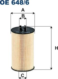 Filtron OE648/6 - Filtro olio www.autoricambi360.it