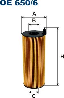 Filtron OE650/6 - Filtro olio www.autoricambi360.it