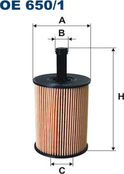 Filtron OE650/1 - Filtro olio www.autoricambi360.it