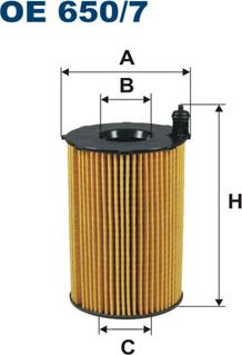 Filtron OE650/7 - Filtro olio www.autoricambi360.it