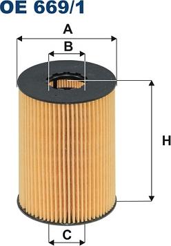 Filtron OE669/1 - Filtro olio www.autoricambi360.it