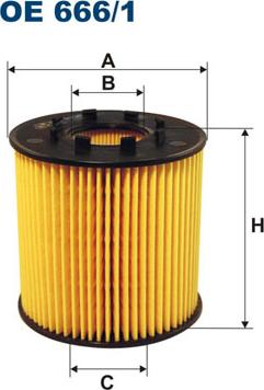 Filtron OE666/1 - Filtro olio www.autoricambi360.it