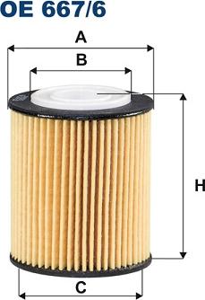 Filtron OE 667/6 - Filtro olio www.autoricambi360.it