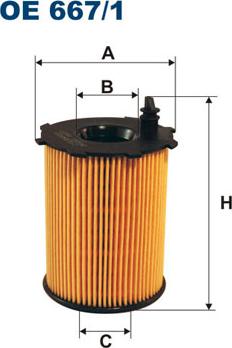 Filtron OE667/1 - Filtro olio www.autoricambi360.it