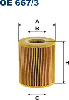 Filtron OE667/3 - Filtro olio www.autoricambi360.it