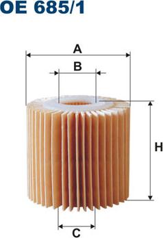 Filtron OE685/1 - Filtro olio www.autoricambi360.it
