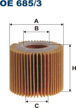 Filtron OE685/3 - Filtro olio www.autoricambi360.it