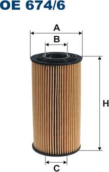 Filtron OE674/6 - Filtro olio www.autoricambi360.it