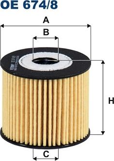 Filtron OE 674/8 - Filtro olio www.autoricambi360.it