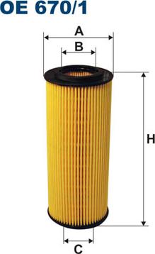 Filtron OE670/1 - Filtro olio www.autoricambi360.it