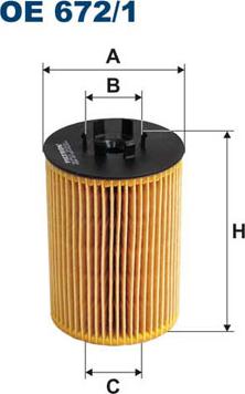 Filtron OE672/1 - Filtro olio www.autoricambi360.it