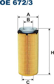 Filtron OE672/3 - Filtro olio www.autoricambi360.it