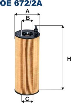 Filtron OE672/2A - Filtro olio www.autoricambi360.it
