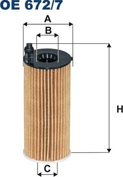 Filtron OE672/7A - Filtro olio www.autoricambi360.it