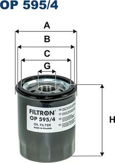Filtron OP595/4 - Filtro olio www.autoricambi360.it