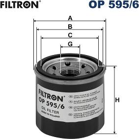 Filtron OP 595/6 - Filtro olio www.autoricambi360.it