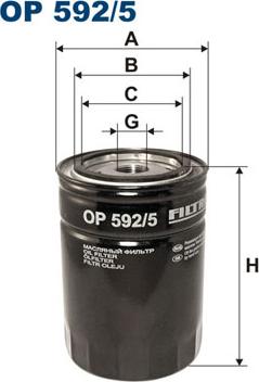 Filtron OP592/5 - Filtro olio www.autoricambi360.it