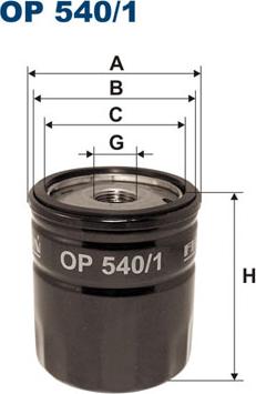 Filtron OP540/1 - Filtro olio www.autoricambi360.it