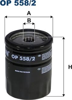 Filtron OP 558/2 - Filtro olio www.autoricambi360.it