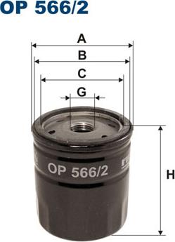 Filtron OP566/2 - Filtro olio www.autoricambi360.it